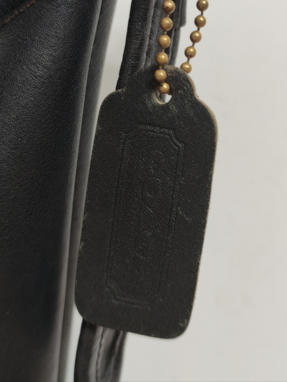 Vintage Coach 9730 Shoulder Sac Black Made in USA - Picture 9 of 13
